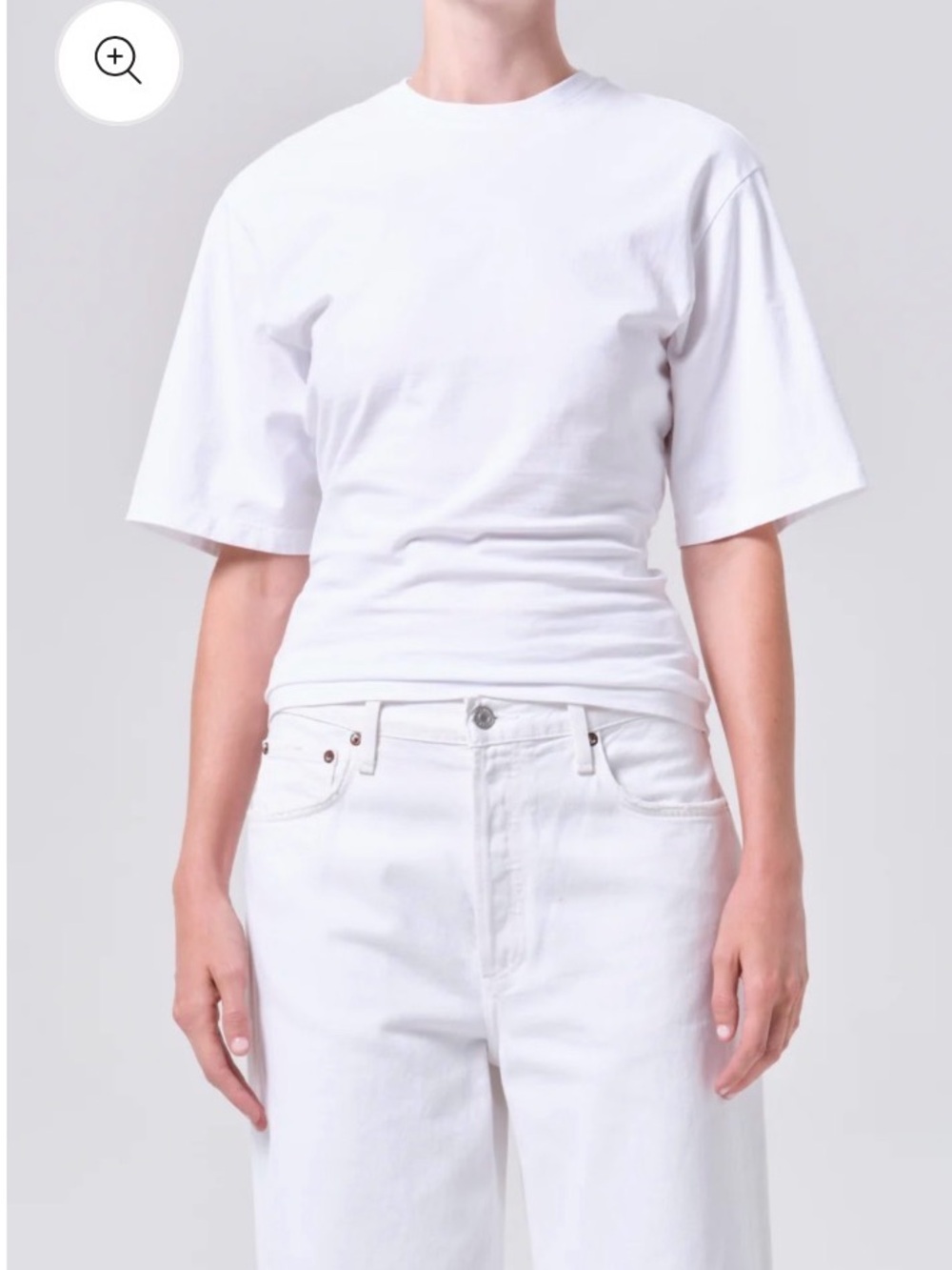Agolde White Storey Tee